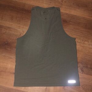 NoBull Army Green High Neck Tank Top
